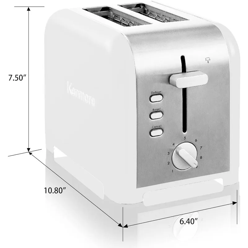 2 Slice Toaster Extra Wide Slots for Toasting Bagels Breads,9 Adjustable Shade Settings Removable Crumb Tray Defrost & Reheat