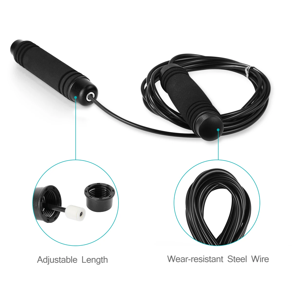 

2-Wheel Ab Roller Set Abdominal Trainer Kit Push-Up Bars Knee Pad Jump Rope Core Carver Fitness Workout ABS Ab Wheel Roller Kit