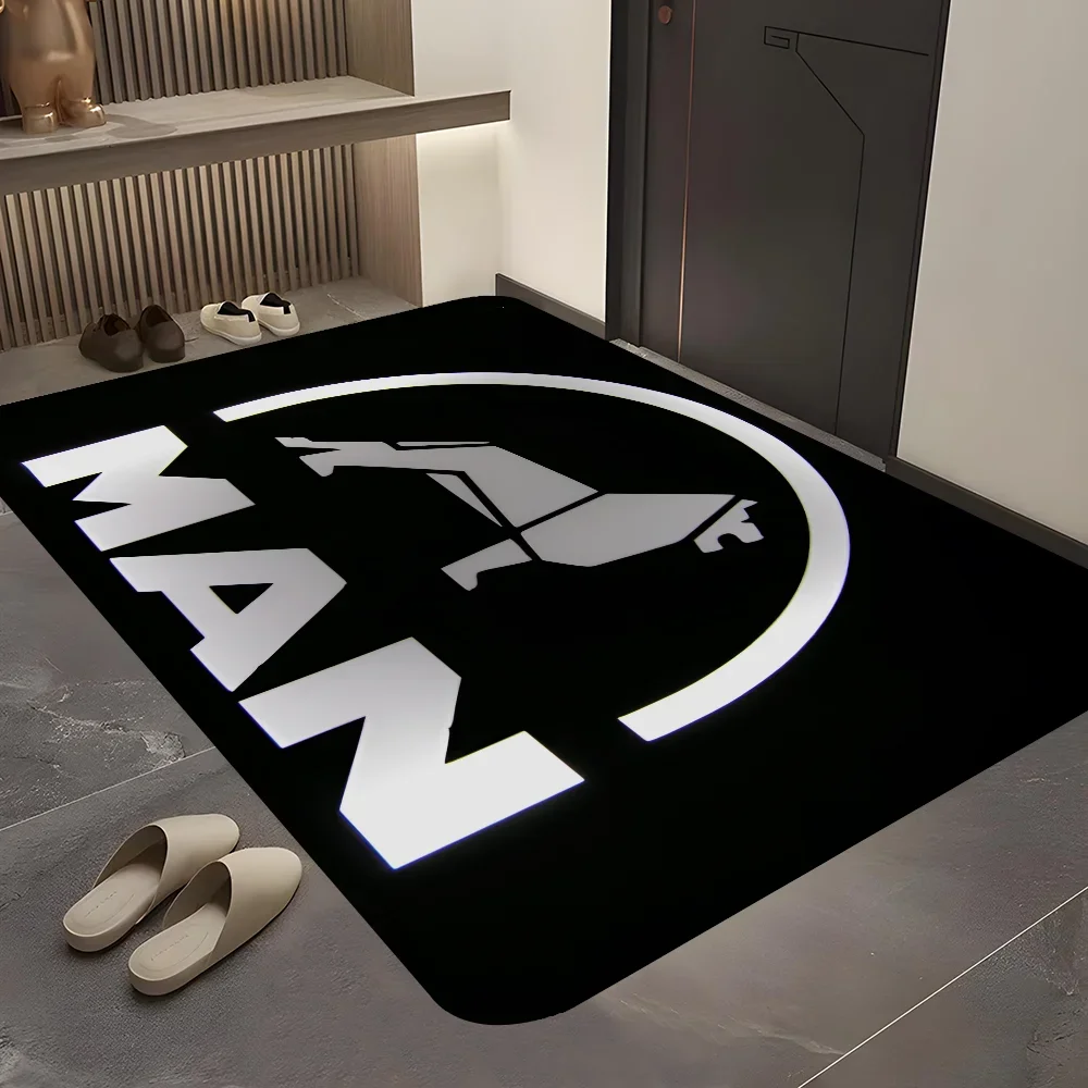 Man Truck Logo Door Mat Nordic Style Bedroom Living Room Doormat Home Balcony Anti-Slip Alfombra