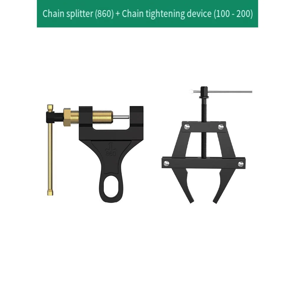 Universal Motorcycle Dirt Bike Chain Breaker Tool 420/530/630/860 with Chain Tensioner 1/2 Inch for Maintenance Repair