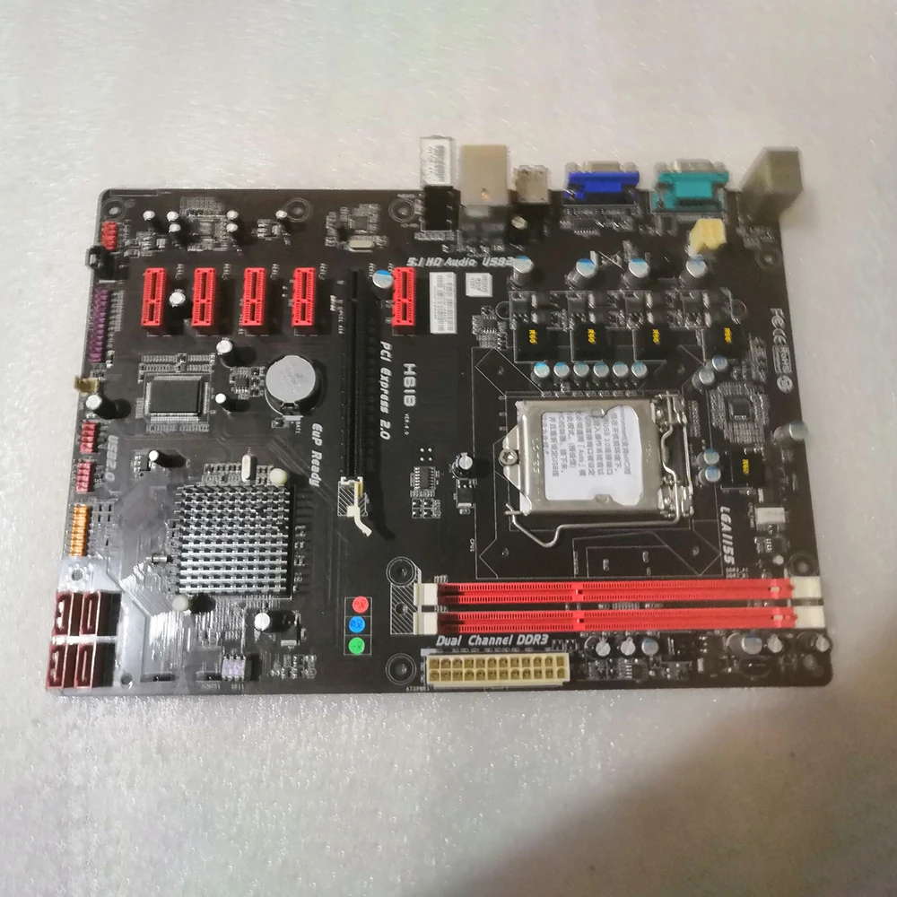 Placa base H61B para BIOSTAR H61 DDR3 LGA 1155 USB 2,0 ATX, compatible con procesadores Core i7/ i5/ i3, alta calidad, envío rápido