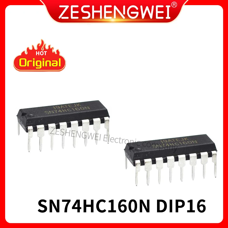 5 PCS/LOT SN74HC160N HD74HC160P 74HC160 DIP16 Logique compteur EN Stock