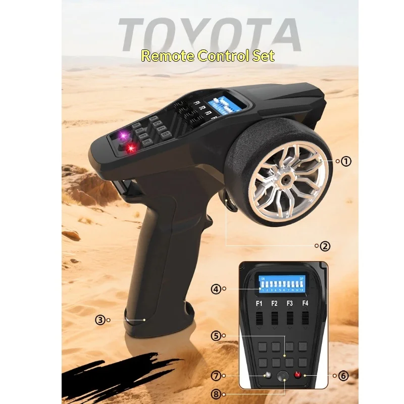 2026 JJRC 4Runner 1 18 Rc Off Road Car Metal Drive Shaft Suspension Shock Absorption Metallic Paint Enlarge Metal Rims