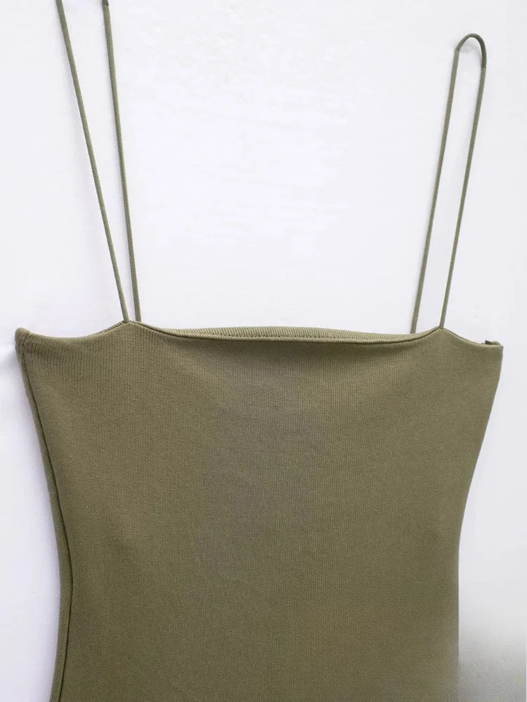 KONDALA Vintage Casual Chic Women Dress Solid Cami Short Draped Ball Gown New Vestidos Fashion 2024 Summer Mini Beach Dress