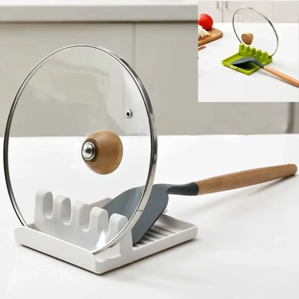 1Pcs patula Rack Pot Lid Rack Shelves Counter Top Shovel Spoon Shelf Soup Spoon Pad Put Soup Spoon Chopsticks Holder