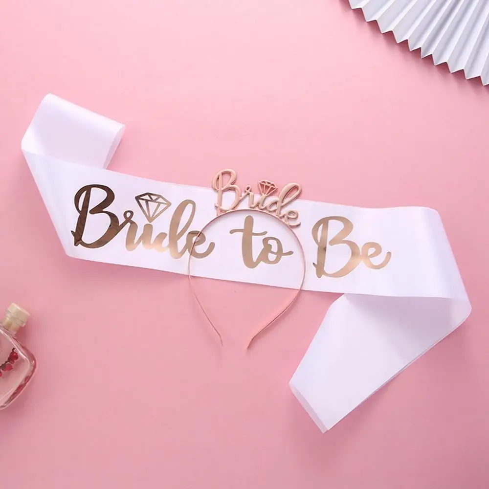 

Hair Comb Bride Veil Letter Cloth Women Hair Hoop Korean Style Headband Single Party Headband Bride Crown Bride Hair Band