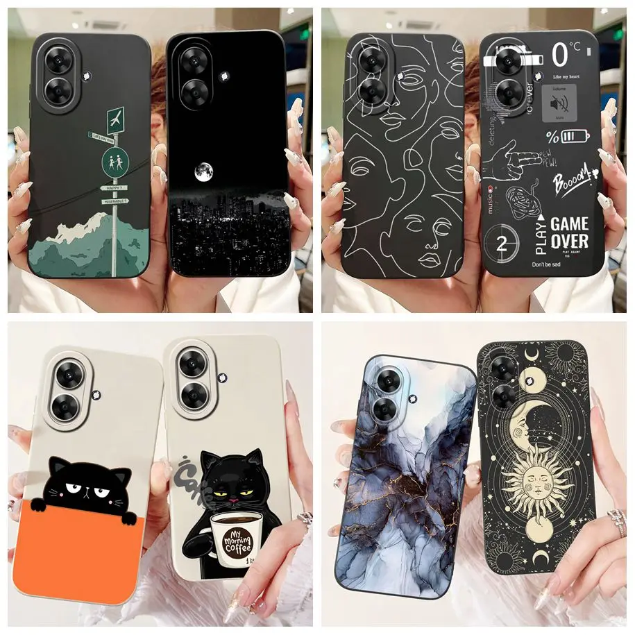 Case For Realme Note 50 Cover RMX3834 Shockproof Funda Cool Painted Soft Silicone Phone Case For Realme Note 60 Note60 TPU Pouch