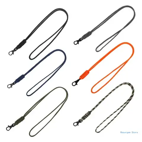Heavy Duty Paracord Lanyards Keychains,Necklace Keychain Whistles Wrist Strap Parachute Rope,Braided Strong Drop Shipping