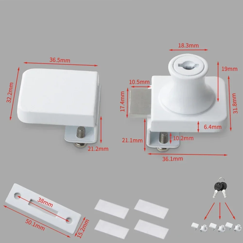 Cabinet Lock With Keys Metal Showcase Display Cabinet Lock For Display Cabinets Easy To Install Excellent Craft