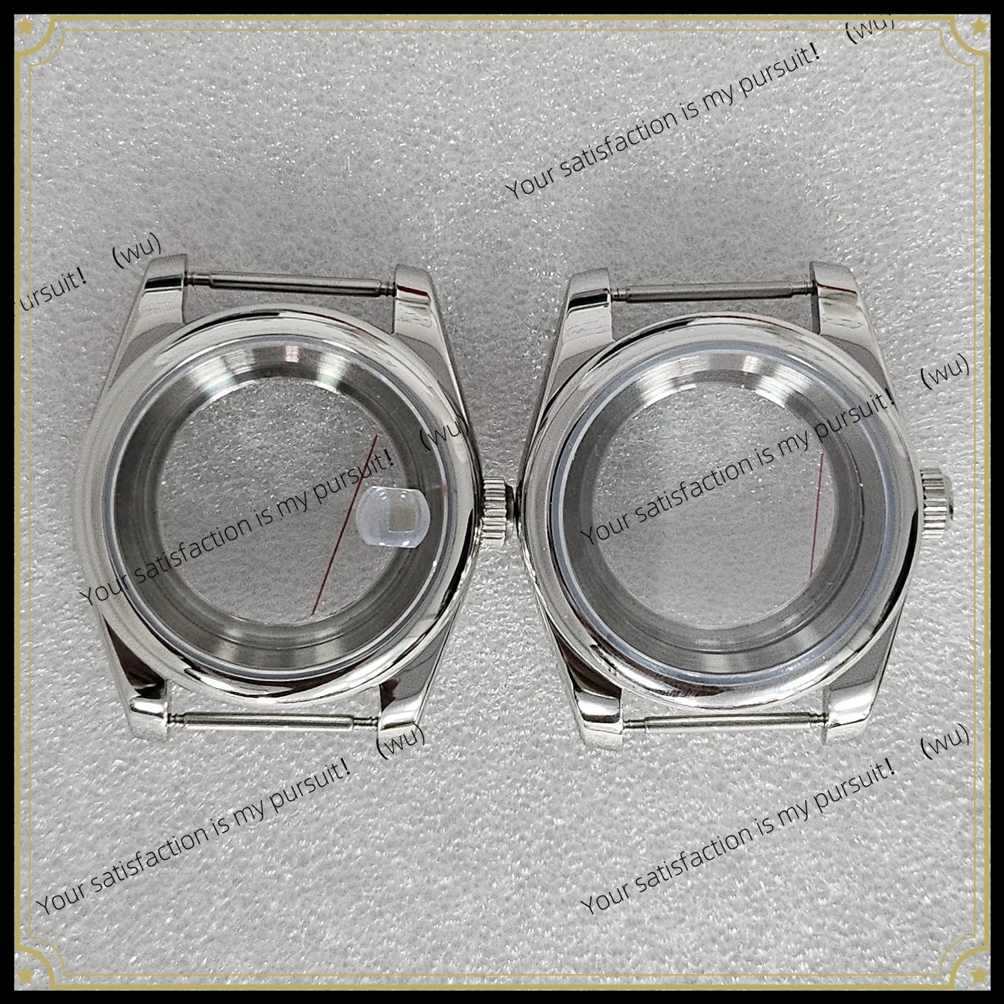 ZOCI-watch accessories 36/39mm arc stainless steel transparent bottom sheet Sapphire glass, suitable for NH35/36 movement