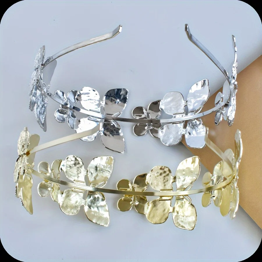 1PC Ladies Alloy Butterfly Personality Headband Bridal Hair Decoration Ladies Gift Updo Hair Corset for stylish temperament