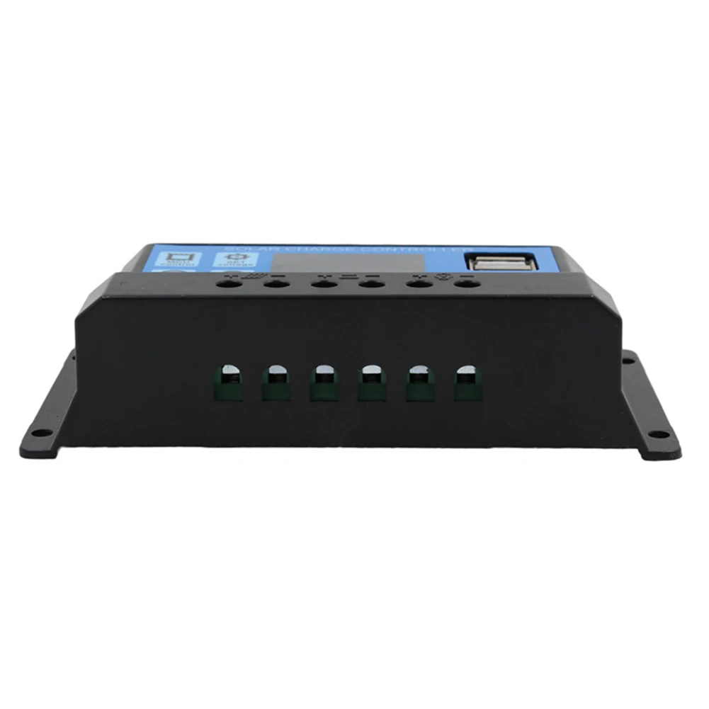 12V/24V Solar Charge Controller Portable LCD  Controller Dual USB Output Adjustable Parameter with Timer Setting