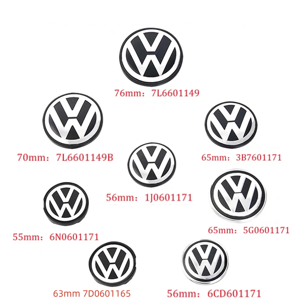 4pcs 55mm 56mm 63mm 65mm 70mm 76mm Car Wheel Center Caps Hubcap Cover for VW Volkswagen Jetta MK5 Golf Passat styling 3B7601171