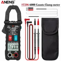 ANENG ST206 6000 Counts True RMS Amp DC/AC Current Clamp Measure  Amperimetro Tester Digital Multimeter  Voltmeter  Clamp Meter