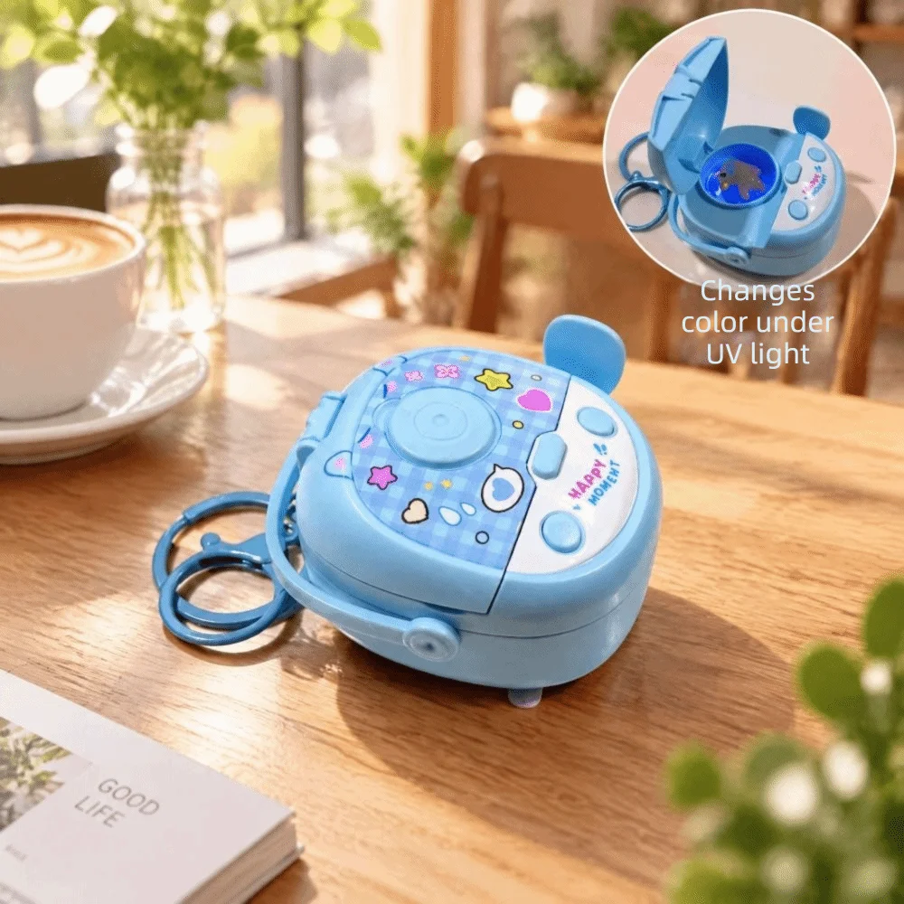 Funny Color-Changing Roast Duck Keychain Cartoon Temperature-Sensitive Rice Cooker Roast Duck Pendant PVC Unique