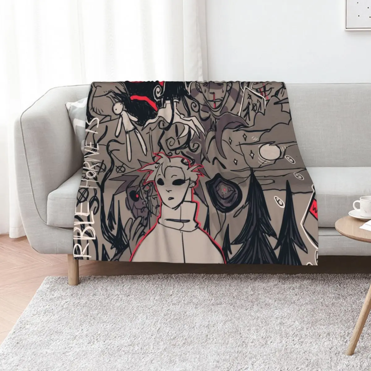 

marble hornets Throw Blanket Soft Beds heavy to sleep cosplay anime christmas gifts Blankets