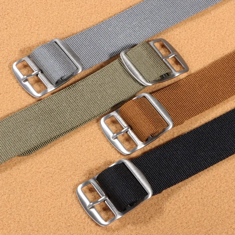 20mm Universal Watch Strap Very Thin Style Nylon Woven Wristband for Huawei IWC SEIKO Tissot Longines Rolex Samsung Sports 4
