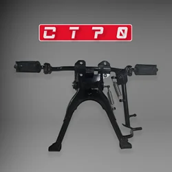 CT70 Black Foot Peg Bar Assembly Side Stand CT70 Motorcycle Foot Pedals Components for DAX CT70 1969-1970