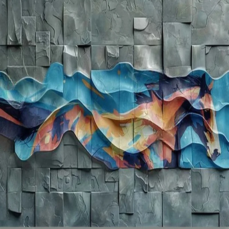 Custom 3D Wallpaper Modern Minimalist Abstract Art Wall Mural for Living Room Bedroom TV Sofa Background Papel De Pared