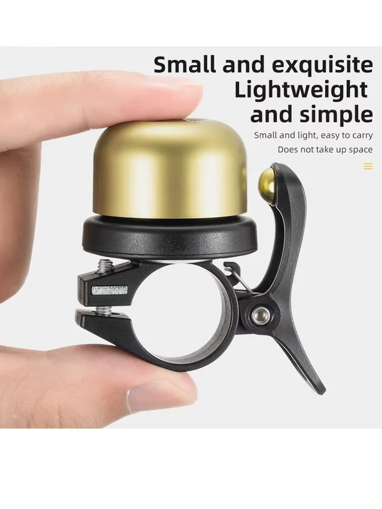 AliExpress OFFBONDAGE Bicycle Bell For AirTag Bike Mount GPS Tracker Waterproof Brass Holder Hides AirTag Under Bike Bell Anti-Theft Bike Accessories