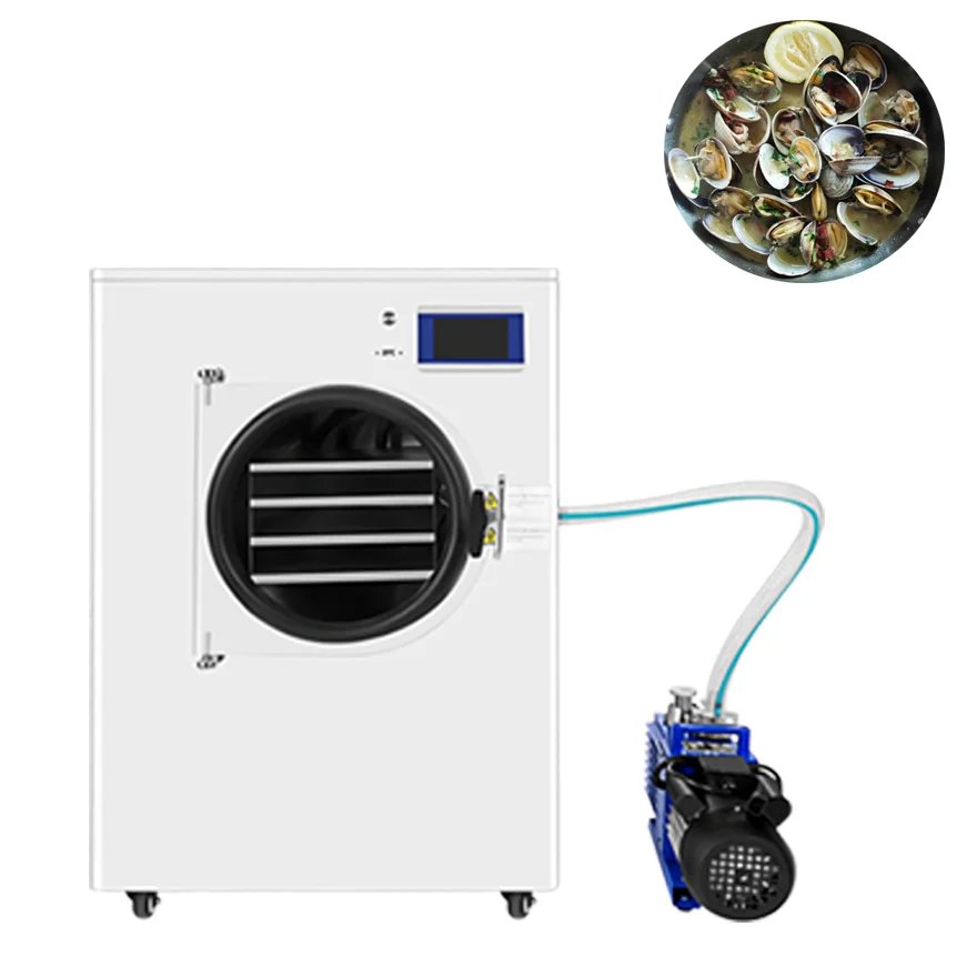 Simple Affordable Price Seafood Shrimp Prawn Crayfish Krill Tuna Oyster Lyophilizer Food Dryer Home Vacuum Freeze Dryer