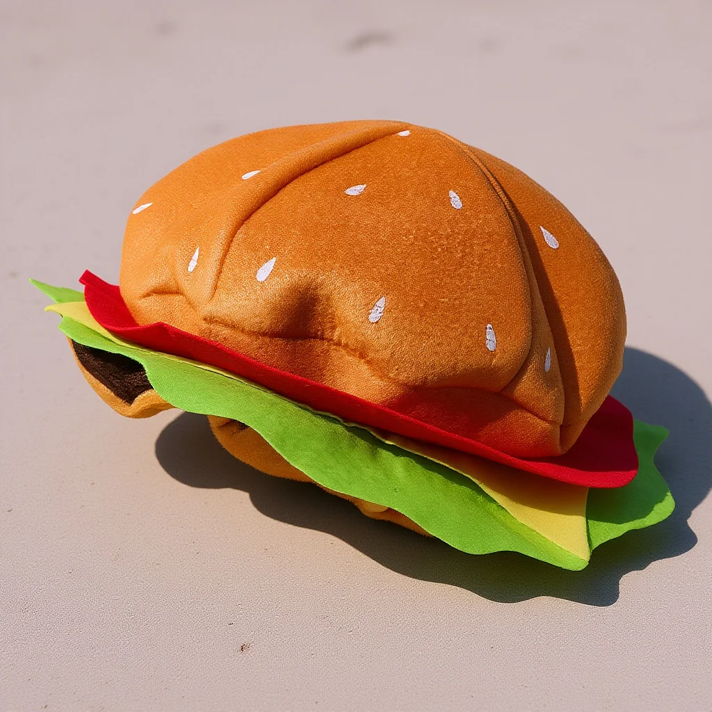 

Hat Cute Cartoon Hamburger Headwear For Party Cosplay Festival Performance Decorative Costume Accessory