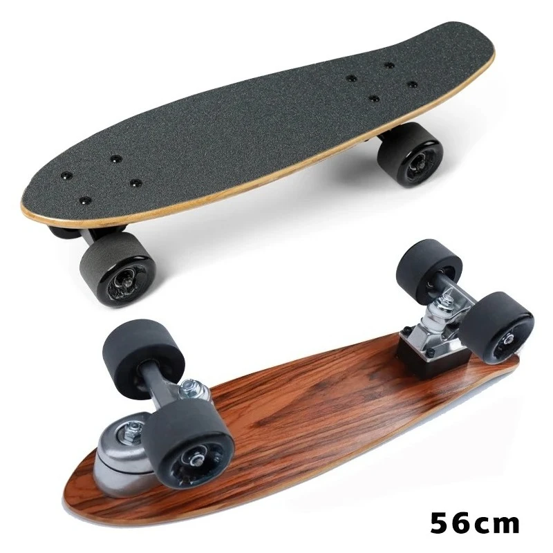 Mini Land Surfboard, Skateboard, Small Fish Board, Portable, Pedal-free Ground Transportation, Street Brushing, Beginner Childre
