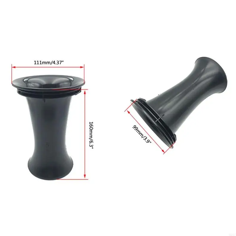 M2EC 99x160mm Subwoofer per tubo del tubo altoparlante per tubi invertiti riflessi Black Plasti