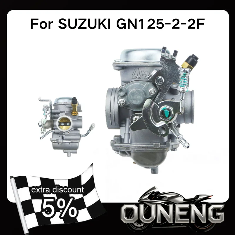 

For SUZUKI GN125-2-2F GZ150-A EN125-3E-3F-2F HJ125K-2A/3A EN125-3A GSR 125 125cc 150cc Motorcycle Carburetor Carb