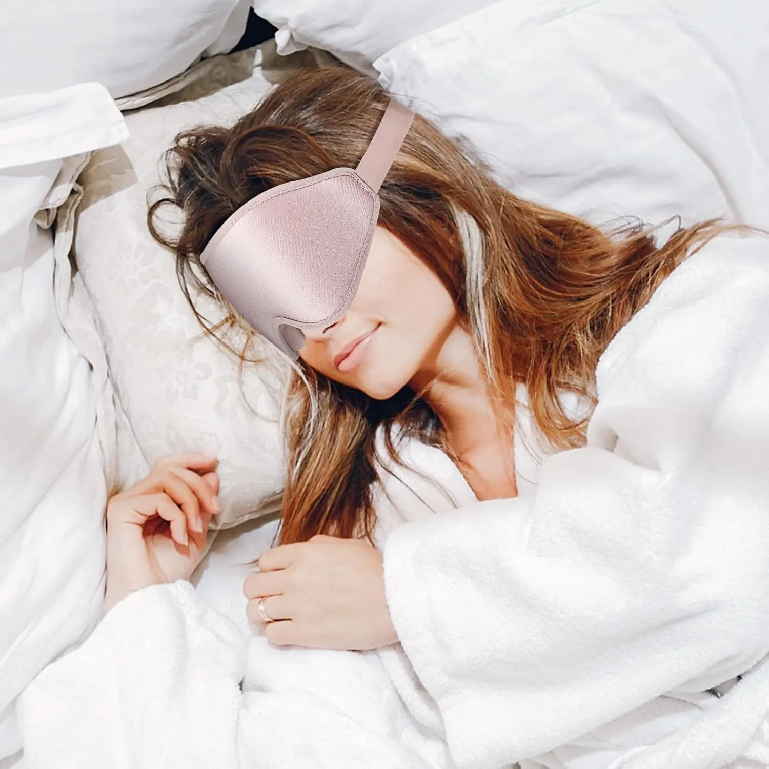 Super Soft 3D Sleeping Mask - Soft and comfortable eye mask, suitable for both men and women for travel and home use