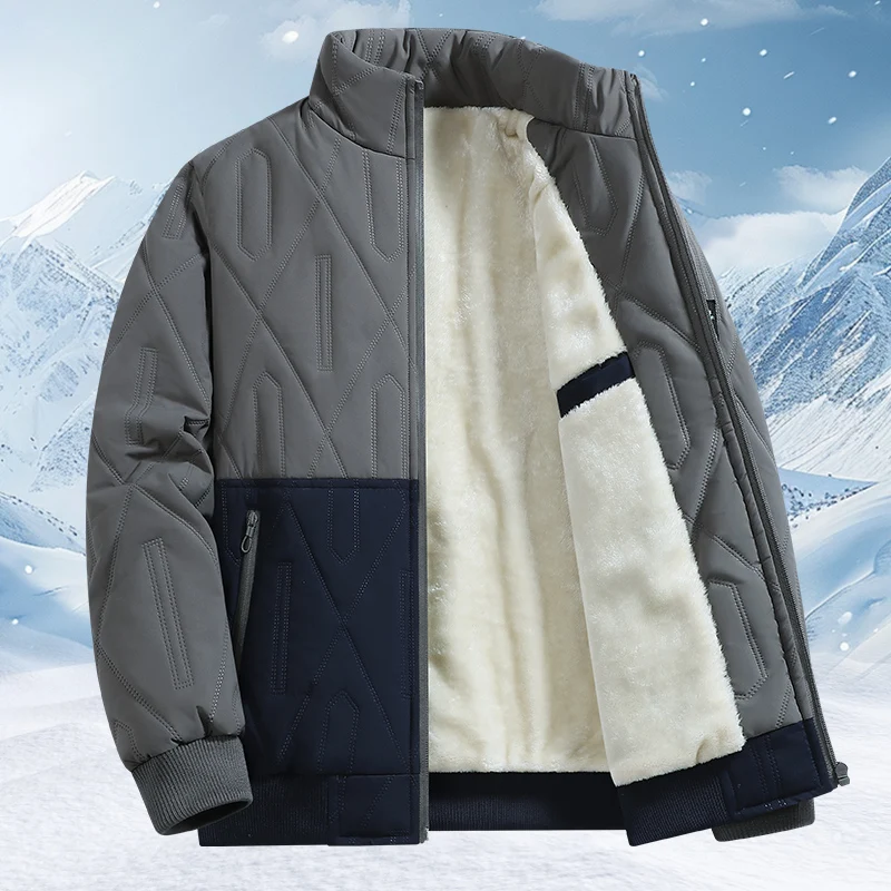 

Warm Fleece Autumn Winter Jackets for Men High Quality Warm Lining Coat Casual Men's Winter Jacket Luxury Thick Overcoat