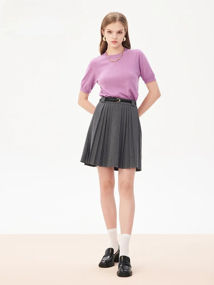 Lavinia Women's Woolen T-irt Svel Knitted Sweater V-Ne Commute Sle Spring Autumn New Faion Ele Ladies Top