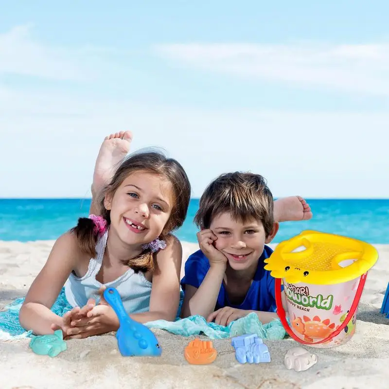 Brinquedo de praia conjunto balde de praia conjunto para fora da piscina & brinquedos de água ao ar livre brinquedos sensoriais para crianças meninos e meninas