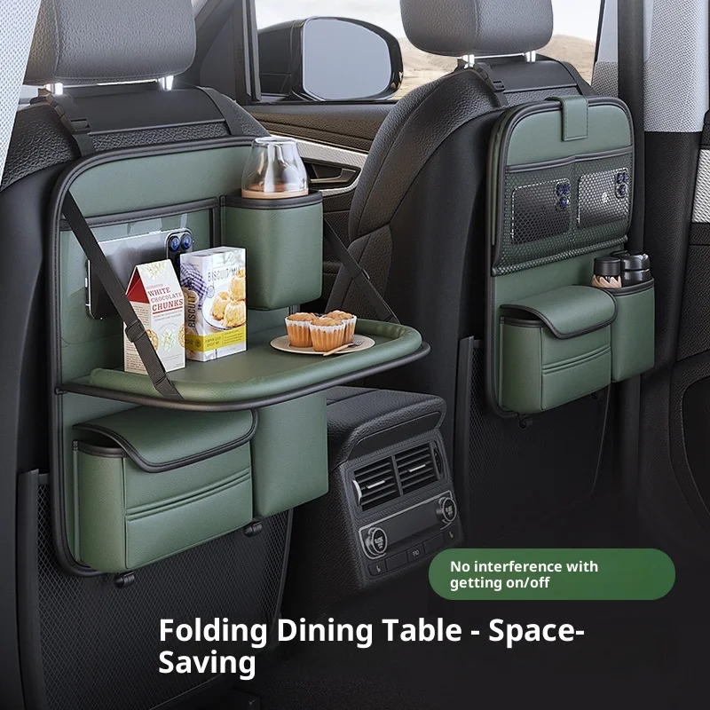 

Сумка для хранения спинки автомобильного стула, складная настольная доска, автомобильные аксессуары большой емкости, органайзер на спинку автомобильного сиденья с несколькими карманами, подвесная сумка