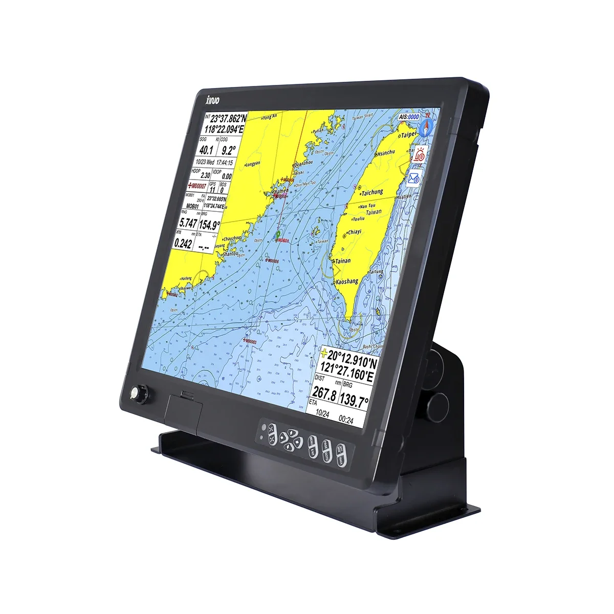 19 Inch Large TFT LCD Display Moni.tor XINUO HM-2619, Marine Spare Parts IMO Standard With CE