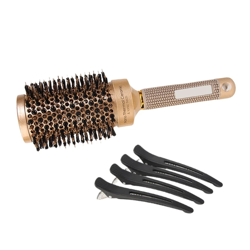 Quick Heating Ceramic Hair Brush Comb for Home and Travel Hair Styling Needs