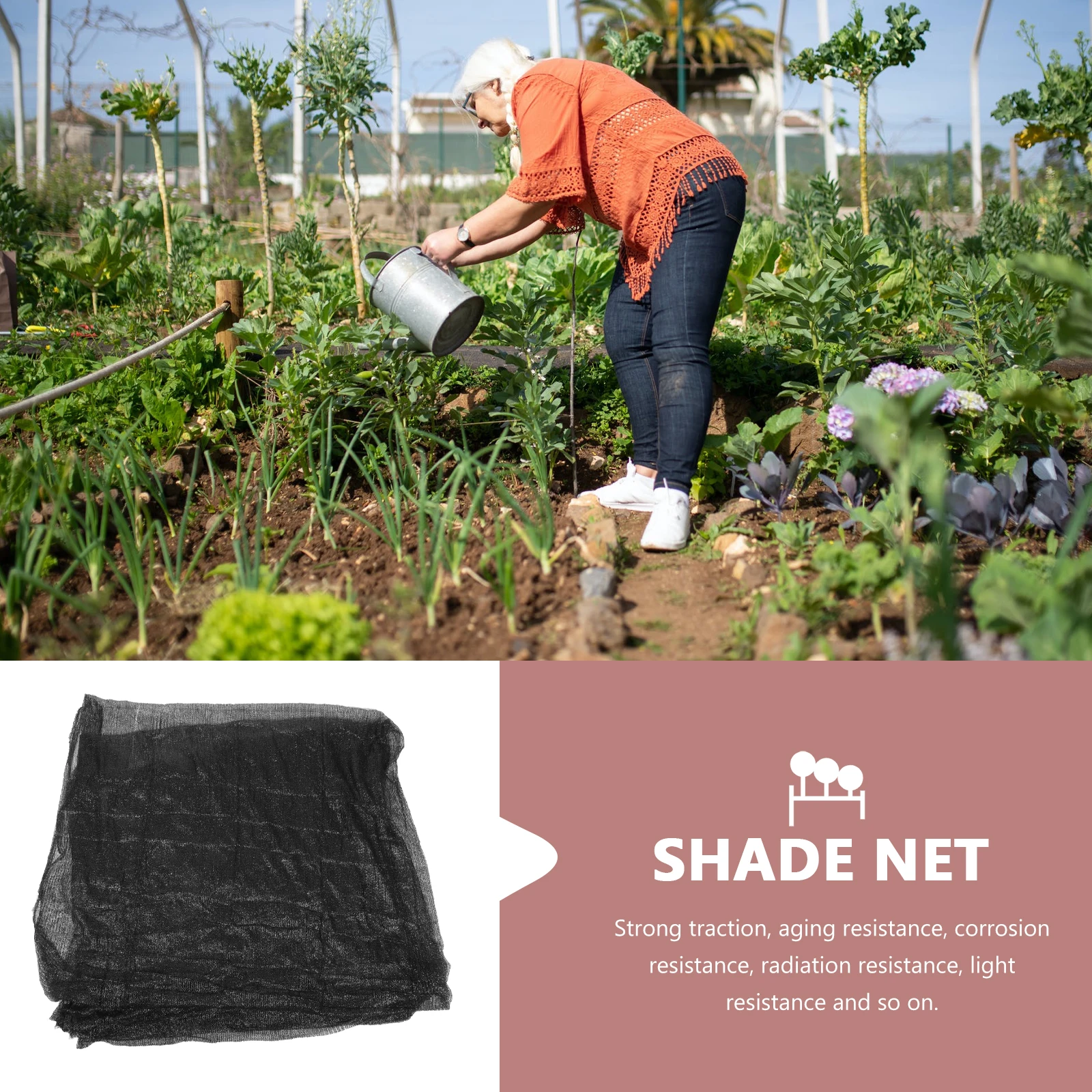 

Sunshade Net Black Dustproof Shading Garden Multifunctional Soil Cover Outdoor Sunscreen Yard Glass PE Breathable AntiAging