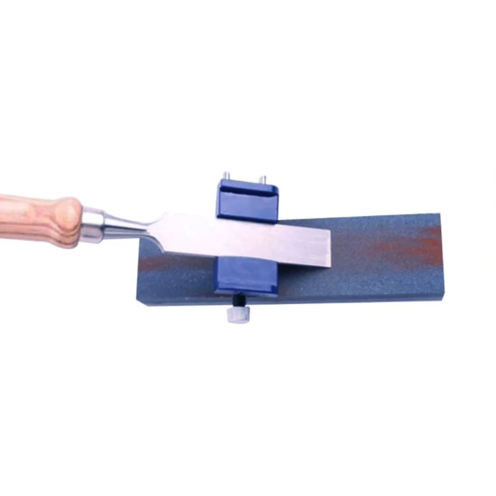 Wood Chisel and Plane Blade Sharpening Guide with Adjustable Width for Metal Blades to Achieve Correct Honing Angle