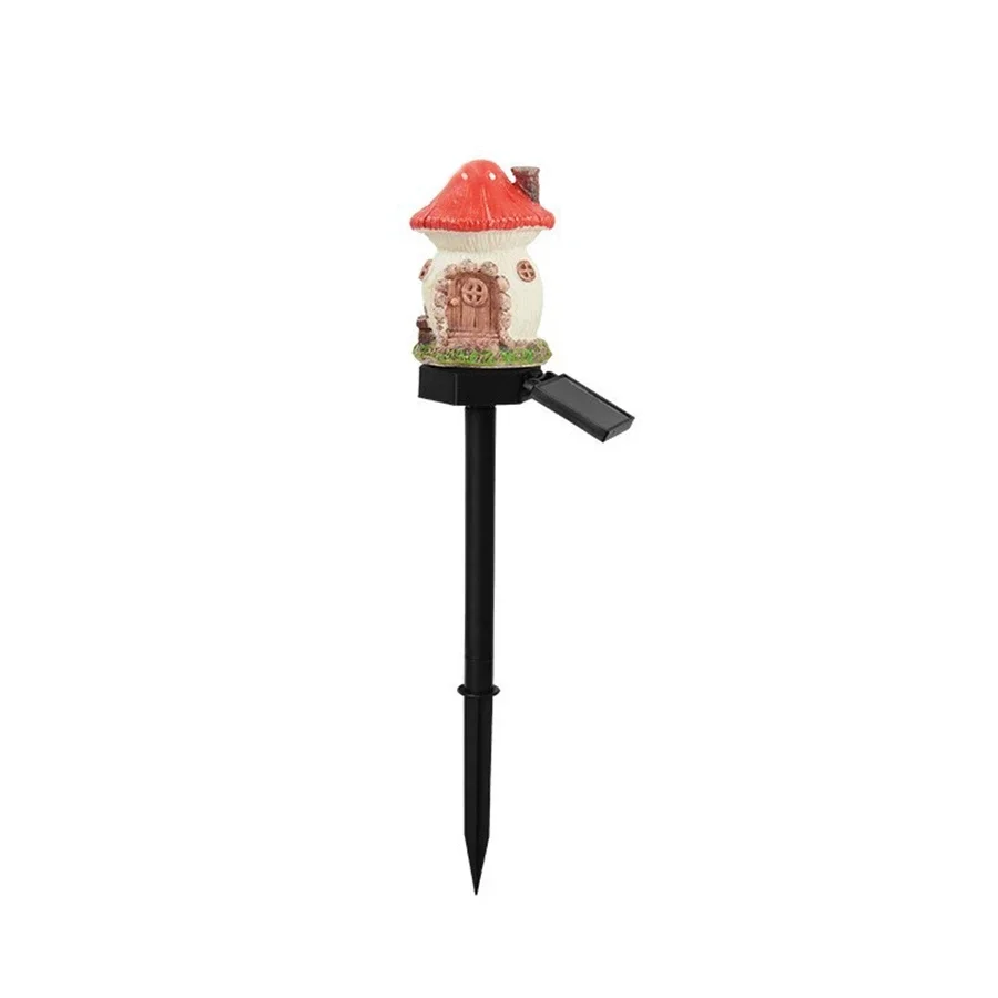 ZHIYU LED Solar Rasen Licht Multi Handwerk Miniatur Fee Haus Solarbetriebene Outdoor Dekor LED Garten Licht Harz Cottage Weihnachten Lampe 5