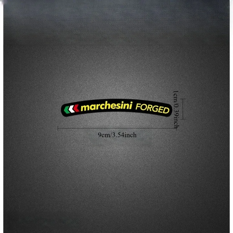 4Pcs/Set Marchesini Style Forged Wheel Vinyl Sticker Multicolor Waterproof Decal for Motorcycle Car Wheel Decor