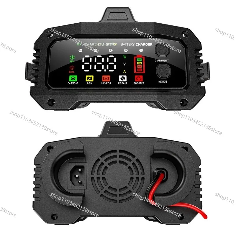 25A High Power Portable 12V 24V Lithium Iron Lead Oxide Car Steamship Motorcycle Charger