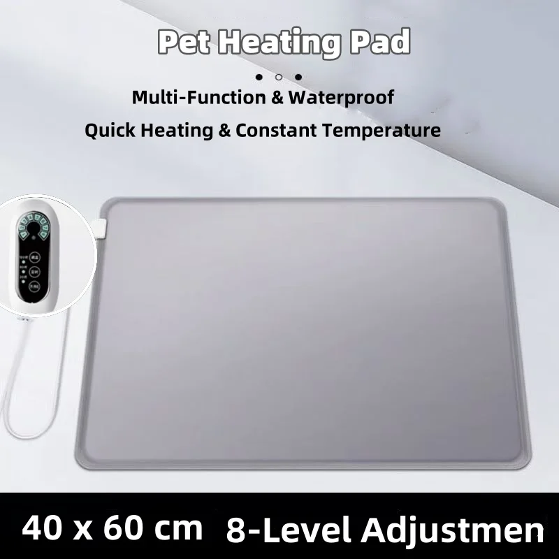 Coussin chauffant intelligent pour animaux de compagnie, tapis chaud électrique étanche à température constante pour chats et chiens d'hiver