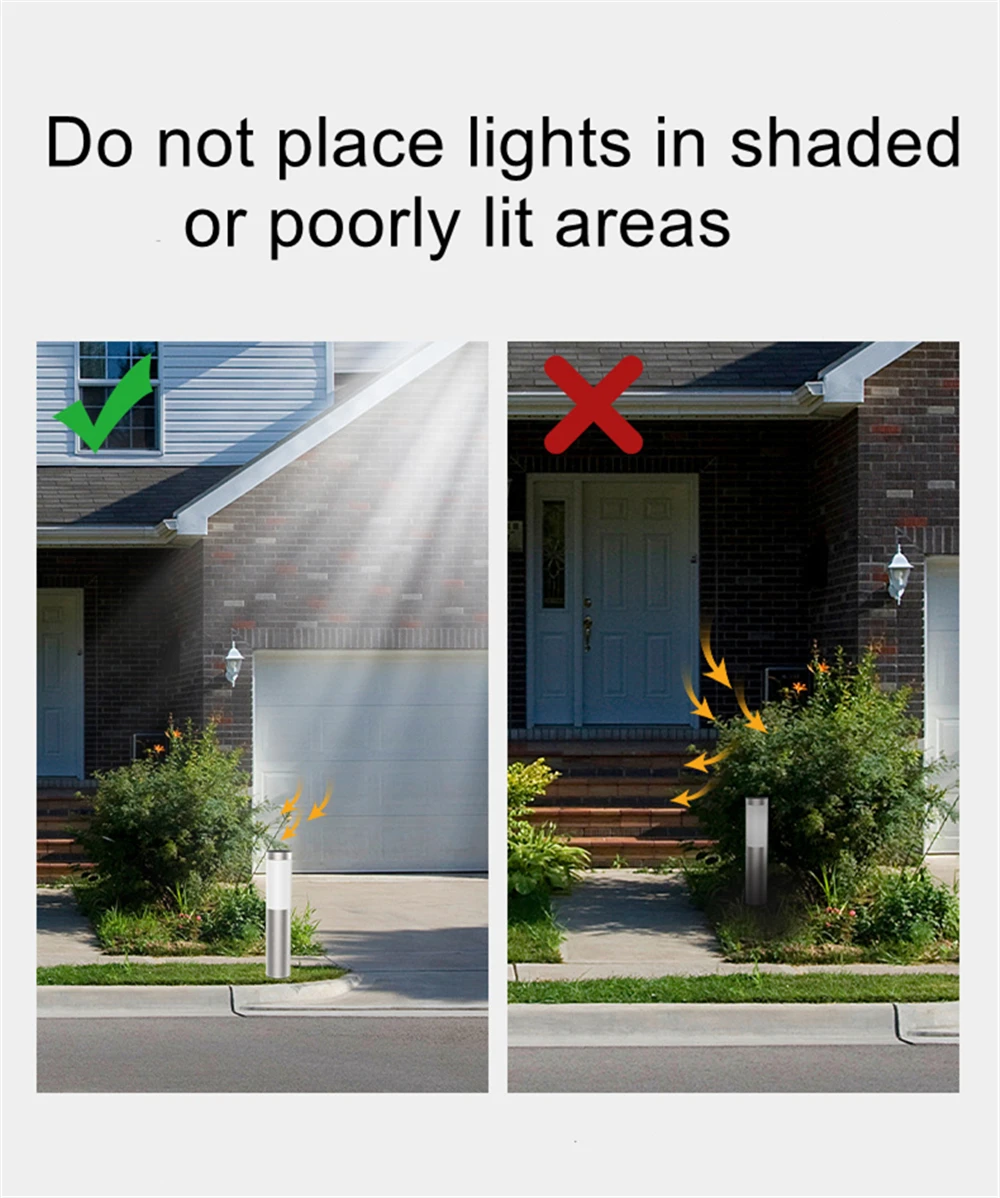 1/2/4 Pack Solar Garden Pathway Lights Outdoor LED Lighting Ground Plug Bollard Light for Patio, Gardens, Pathways,Lawn,Yard