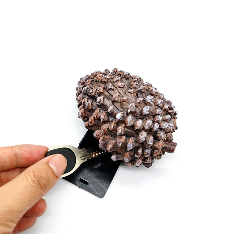 Creative Dummy Pine Cones Mini Hidden Safe Box Secret Compartment Stash Box Empty Storage Box Hide and Store Money Pills Coin