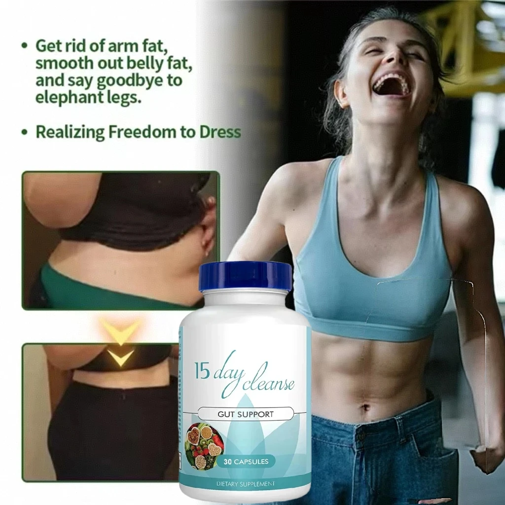 15-day Intestinal Cleansing and Detoxifying Capsules, Targeting The Overall Colon, Digestive Regulation, and Intestinal Health