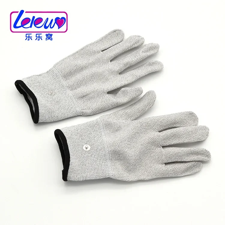 Electro Shock Electricity Conductive Gloves Sex Toy Electrical Shock Adult Products Massage Electrode Glove