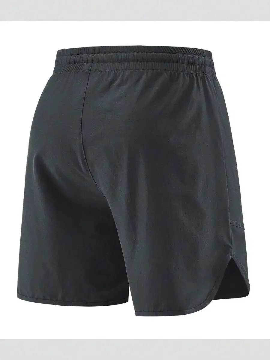 Driftmere Men's Quick-Dry Breathable 5-Inch Casual Sports Shorts With Elastic Waist And Pockets, Suitable For, Outdoor,