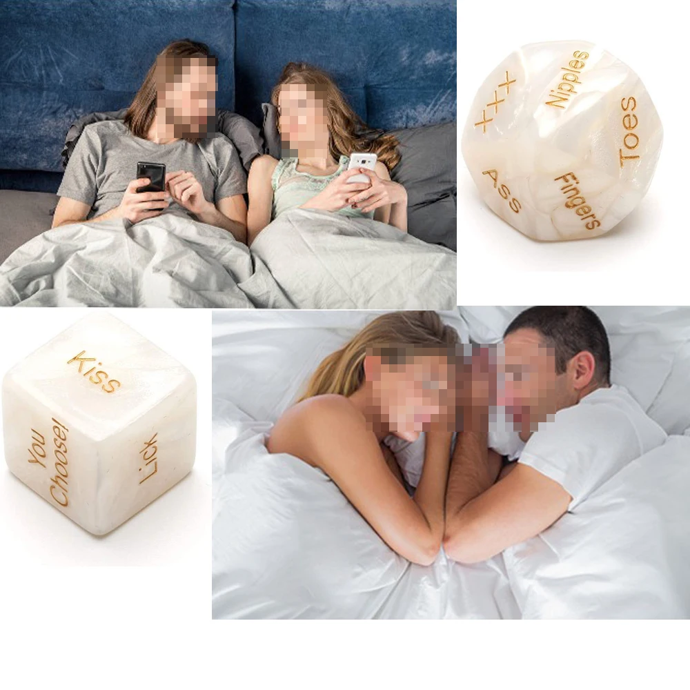 Dés de Couple pour fête, jeu de rôle créatif, amusant, cadeau pour Couple, famille, nouveauté, 2 pièces