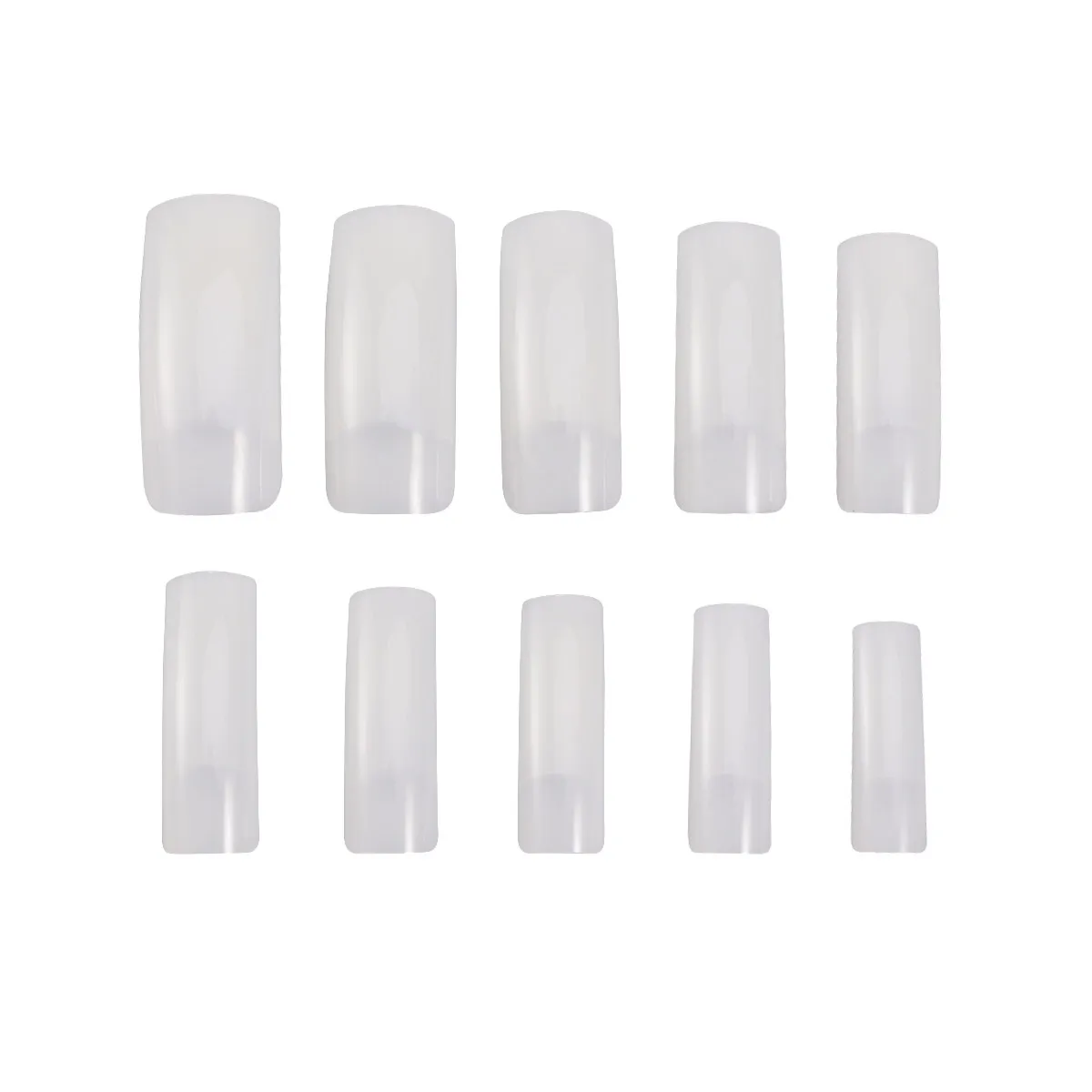 500Pcs Natural Style Fake Nail Tips Half Cover Transparent False Nails for Professional Home Use DIY Nail Art False Nails