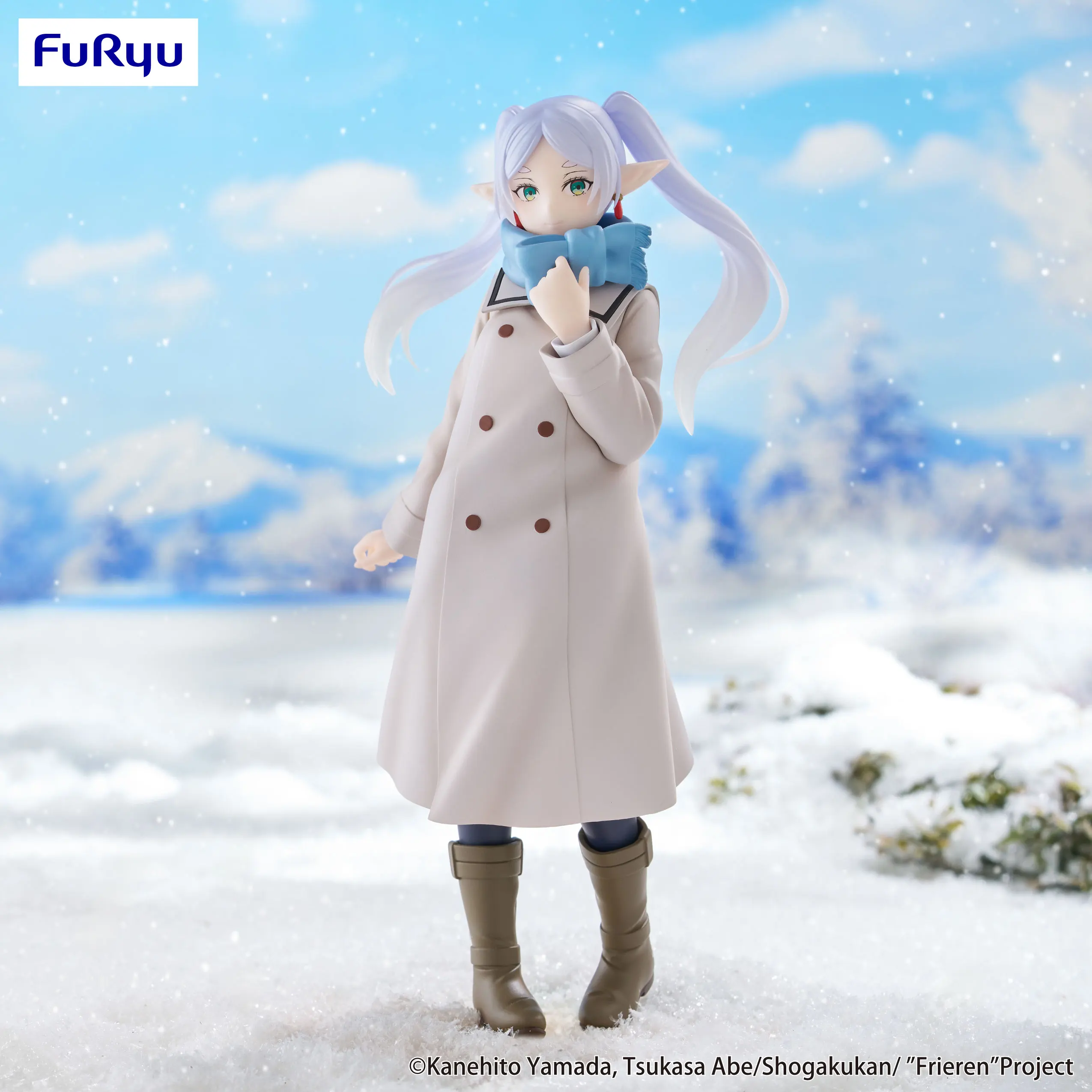 Furyu Frieren: Beyond Journey's End Anime Frieren Setelan Musim Dingin Figur Aksi Model Patung Mainan Dekorasi Figuarts Asli